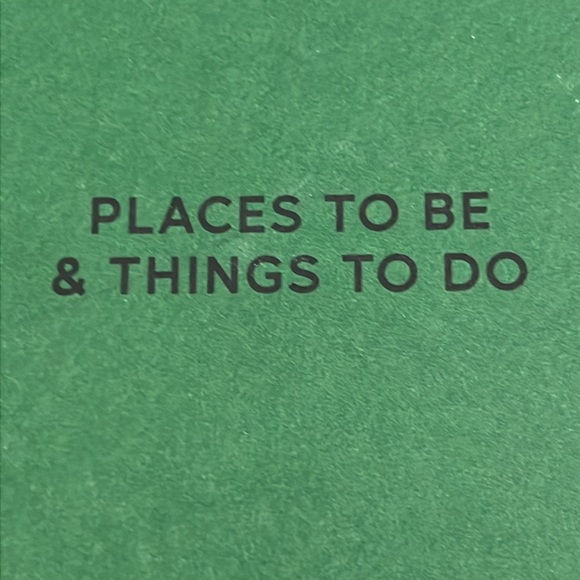 Places To Be Things To Do 80 page Green planner NWT 3 for $20 - Picture 6 of 6